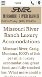 Mobile Screenshot of missouririverranch.com