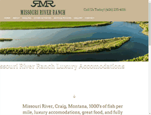 Tablet Screenshot of missouririverranch.com